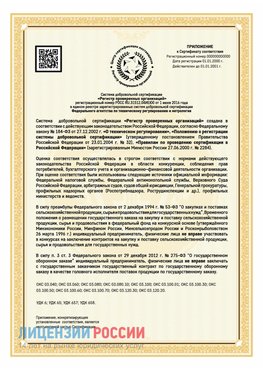 Приложение к сертификату для ИП Искитим Сертификат СТО 03.080.02033720.1-2020